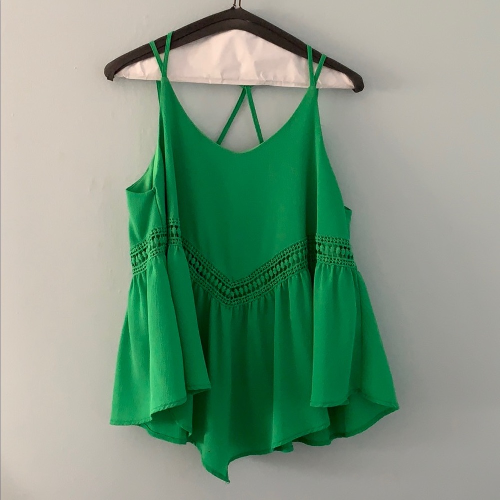 She + Sky Green Tank